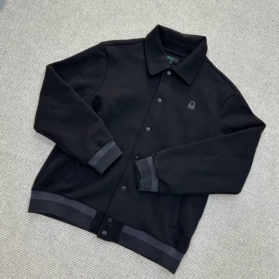 2XL (110) 베네통 블랙 바시티 자켓 1001E2