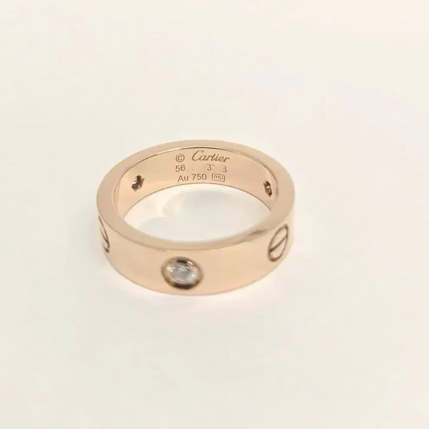 까르띠에 다이아 3P 러브밴드 링 핑크골드 클래식(5.5MM) 56호 사진 4