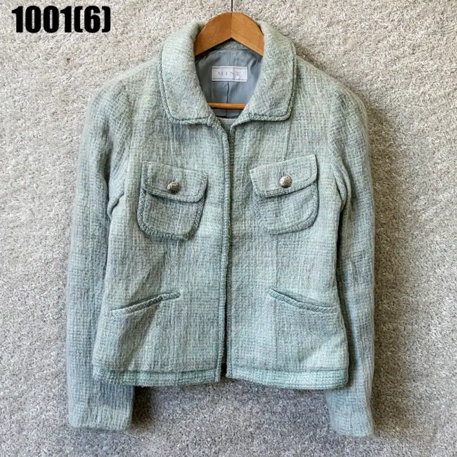 마인 트위드 자켓 민트 1001