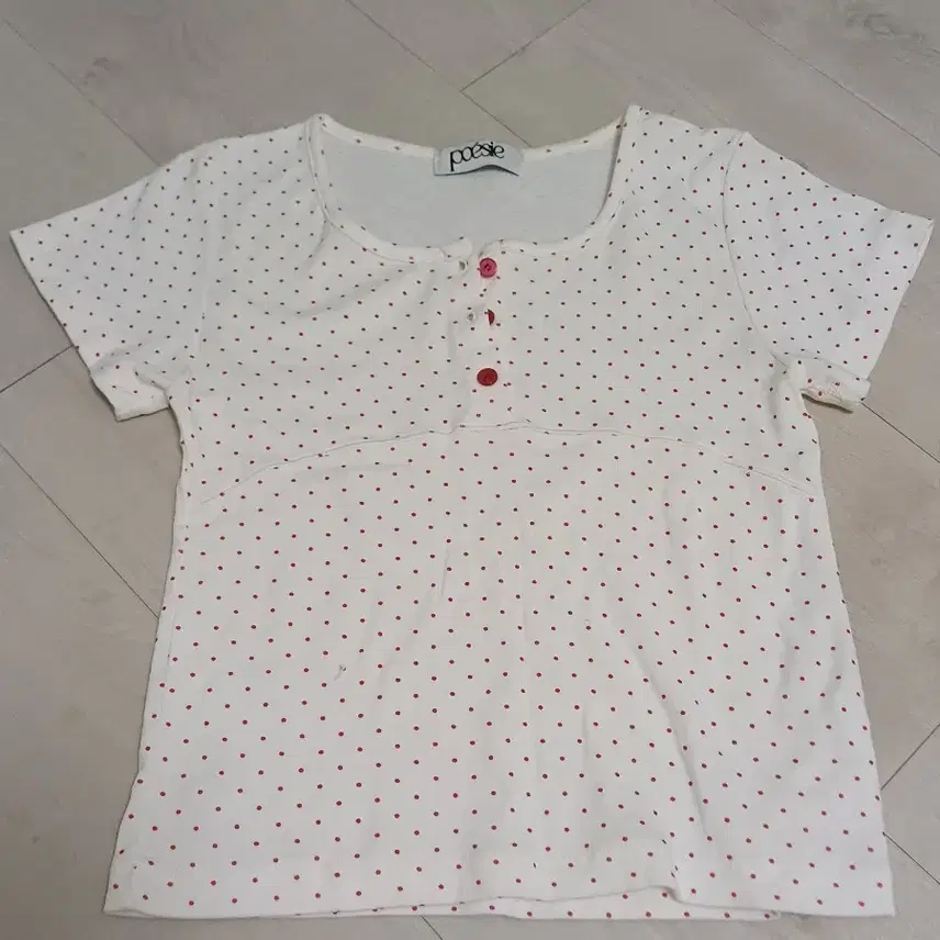 Poesieドット半袖Tシャツかわいい半袖