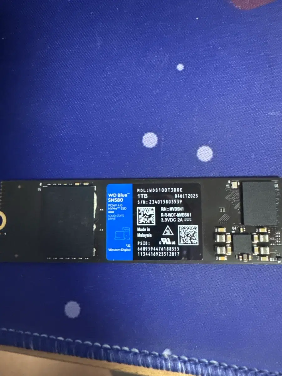 WD 블루 SN580 NVMe SSD 1TB