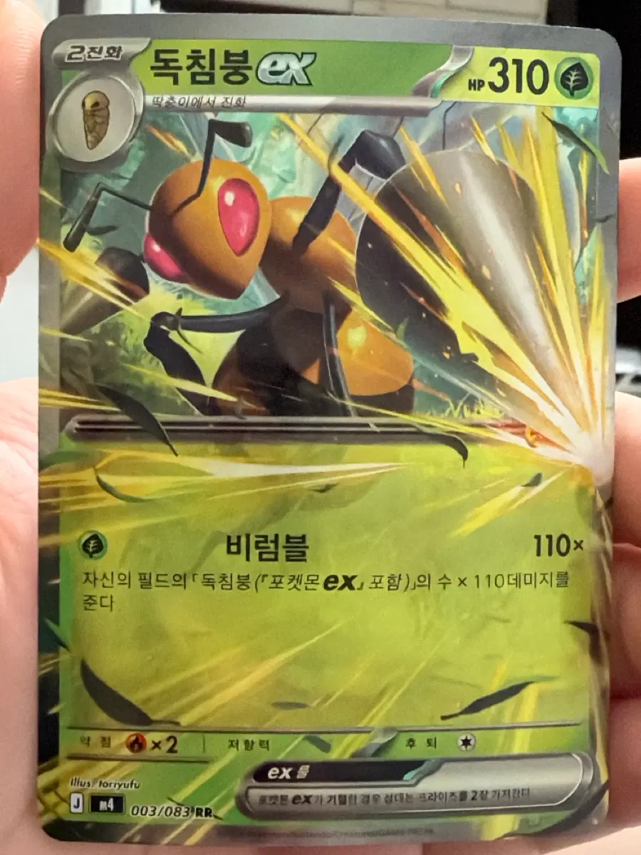 포켓몬카드 독침붕 EX