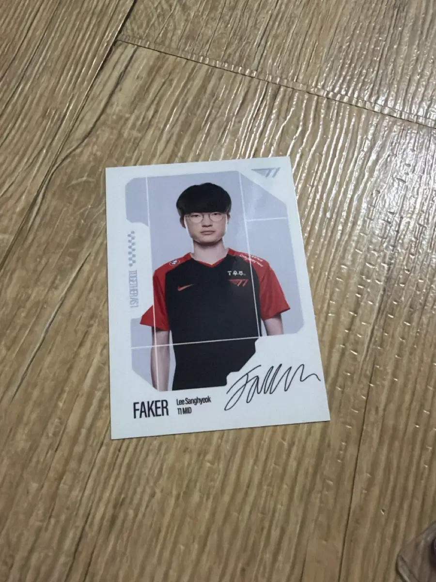 2022 티원 T1 페이커 생일 포토카드 화이트 버전 포카 faker