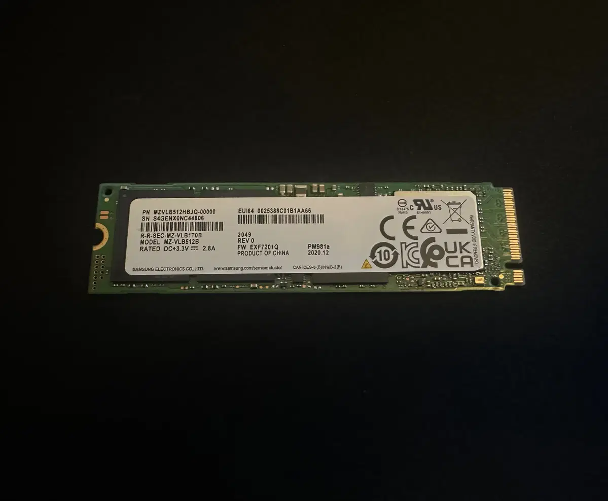 삼성전자 PM981a M.2 NVMe (512GB)