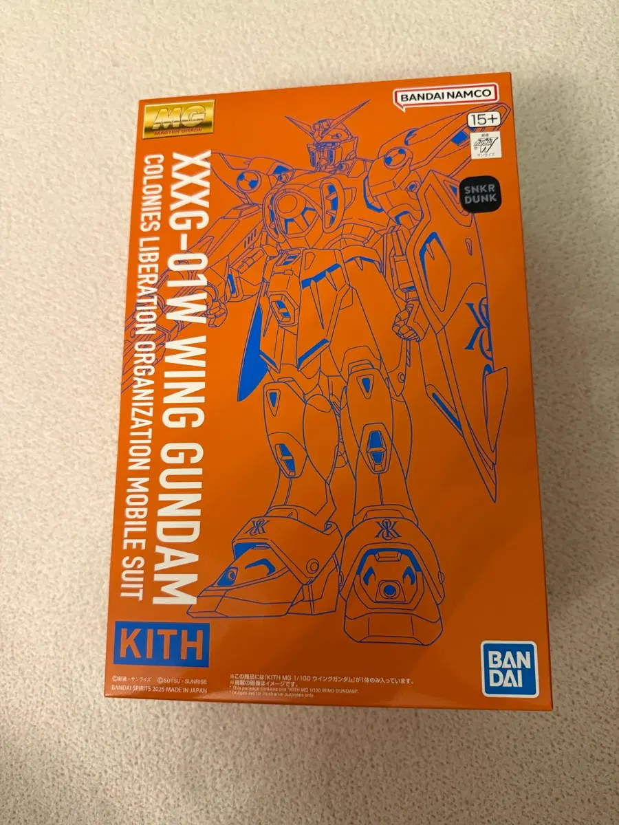 반다이 MG XXXG-01W 윙 건담 KITH 콜라보 새상품