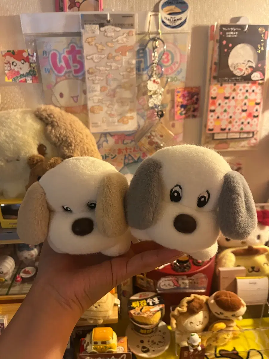 고전 강아지 인형 세트