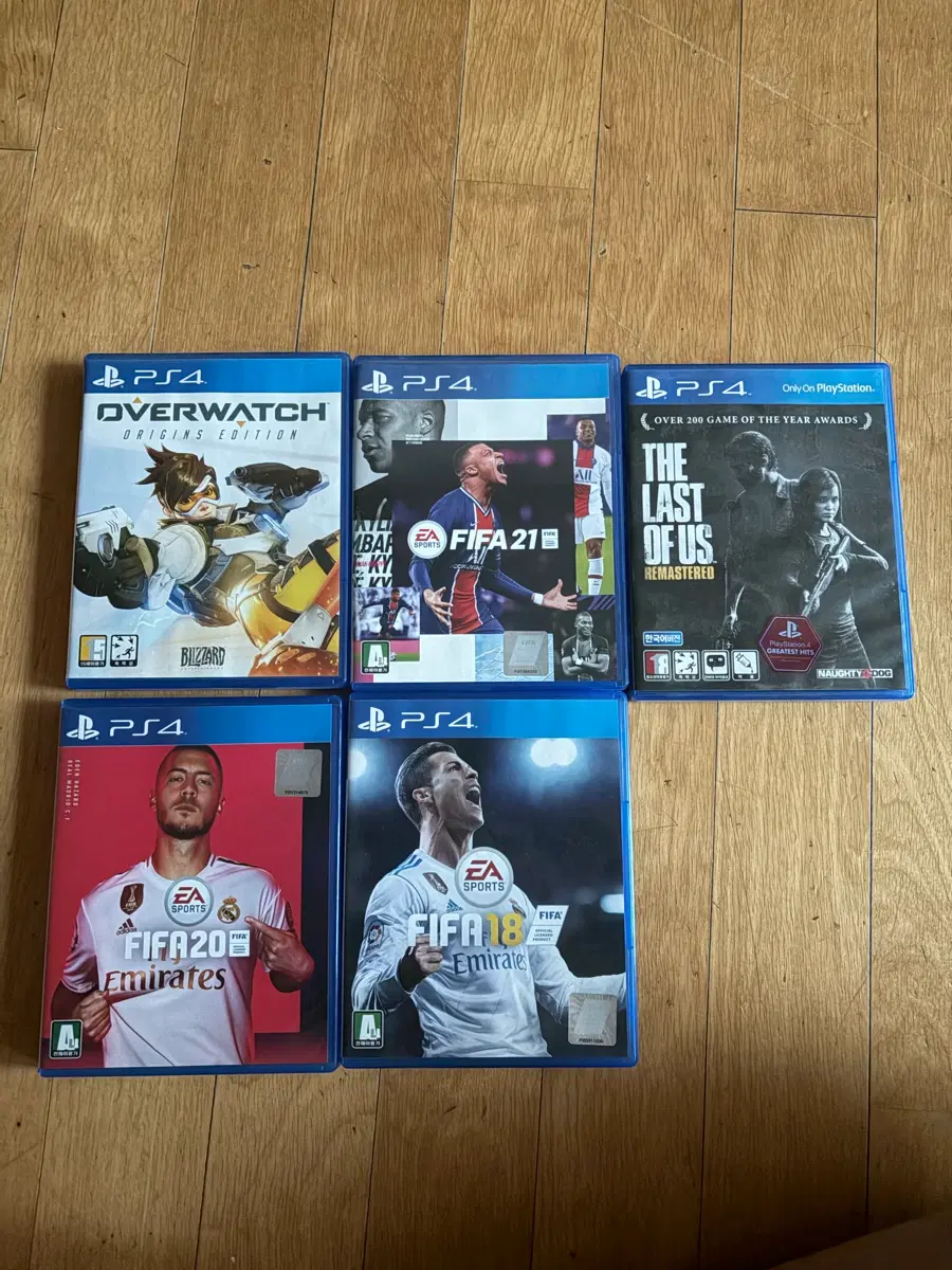 PS4 게임 라스트 오브 어스 리마스터드 / 오버워치 / FIFA 21 / FIFA 20 / FIFA 18