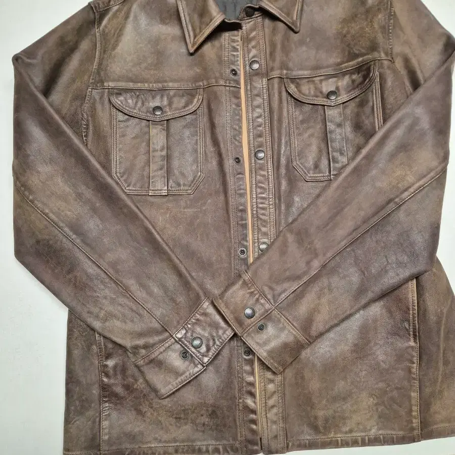 rrl 더블알엘 레더 셔츠