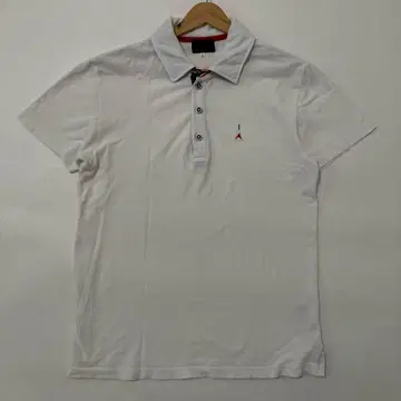 [ THE SHOP TK ] 반팔 피케 셔츠 (L) 원포인트 자수 화이트