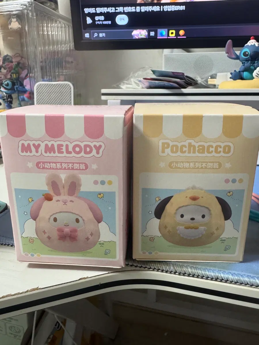 포차코 마이멜로디 애니멀 오뚝이 피규어