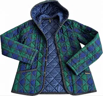 [ LAVENHAM ] 라벤햄 퀼팅 자켓 체크 무늬