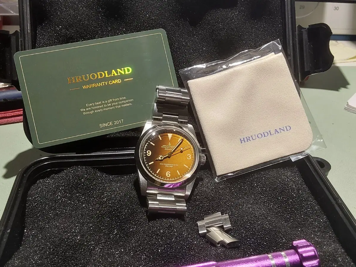 호롤랜드 구운굴 HRUODLAND F029 갈판 시계 팝니다