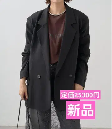 오메카시 2WAY 테일러드 자켓 블랙