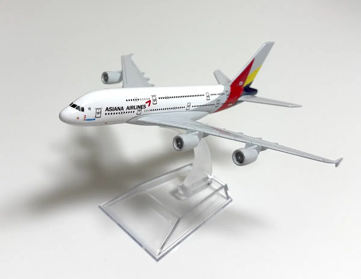아시아나 항공 A380 비행기 모형 (상태 최상)