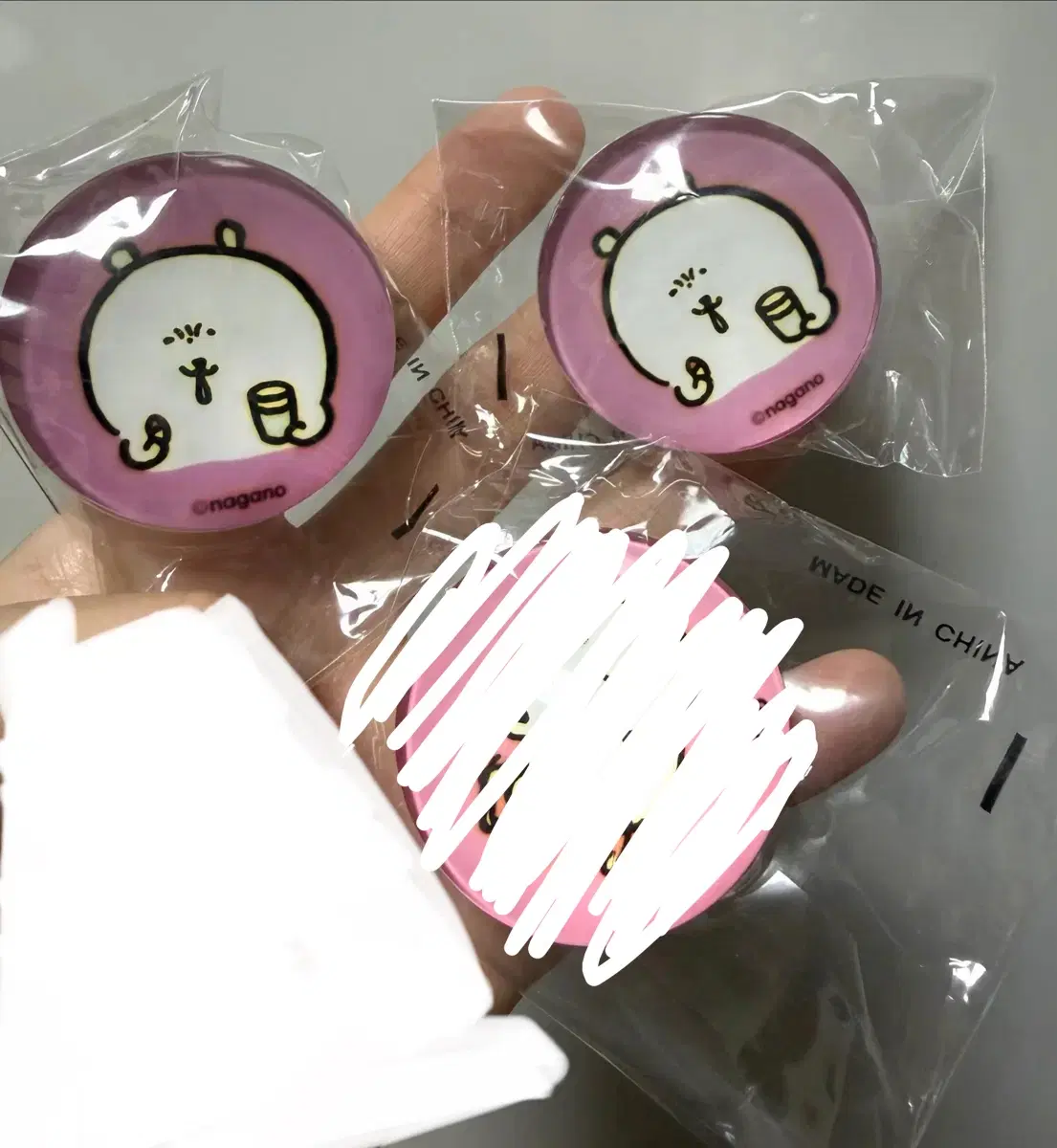 농담곰 그립톡 담곰이 반구 스마트톡
