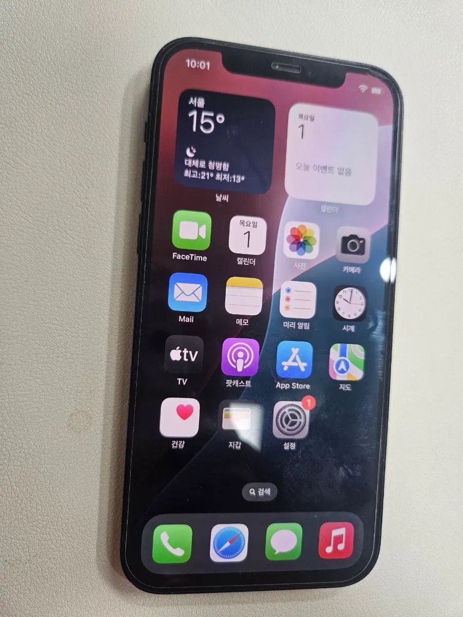 아이폰12 64gb 해외판 카메라무음