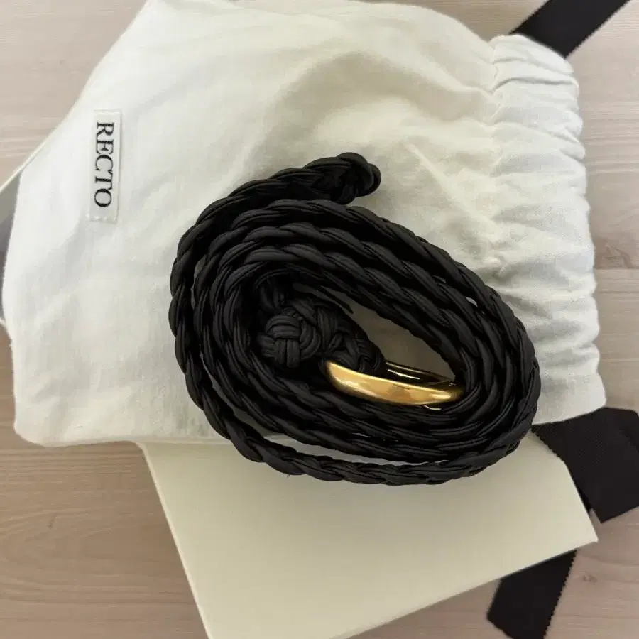 렉토 위빙벨트 다크초콜릿