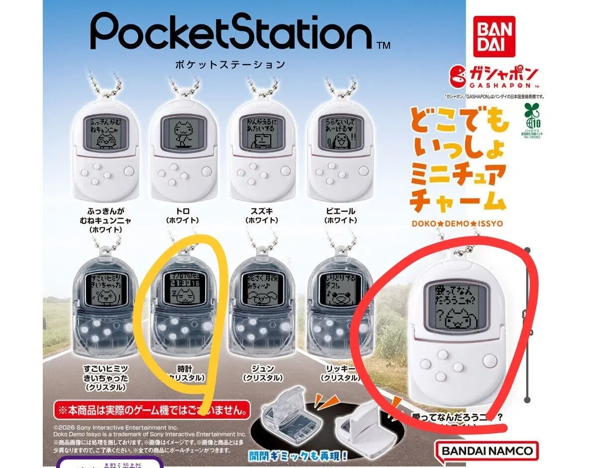 도코데모잇쇼 포켓스테이션 가챠 토로 화이트 양도