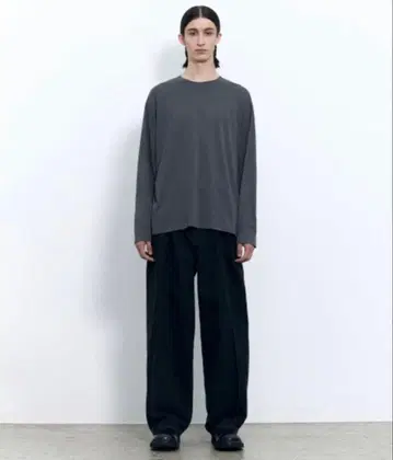 새상품 INSILENCE 와이드 배기 데님 팬츠 BLACK MUSINSA