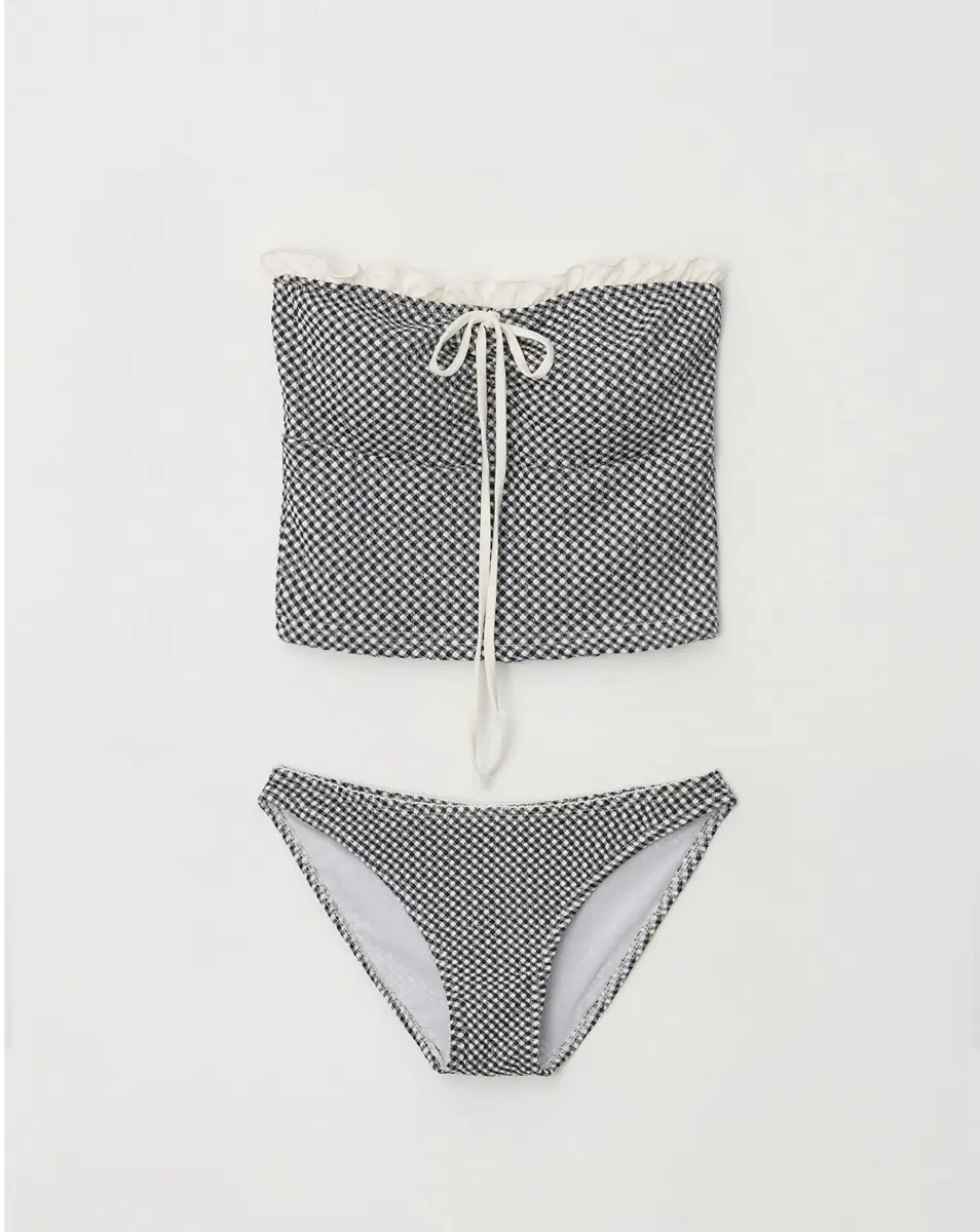피콜로파라다이스 Doll check tankini 돌 체크 탱키니