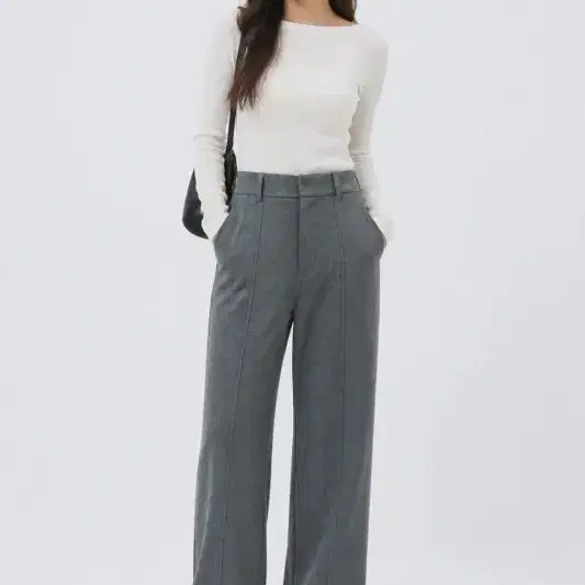 UNIQLO 유니클로 그레이 바지 [M] 폴리에스터 혼방