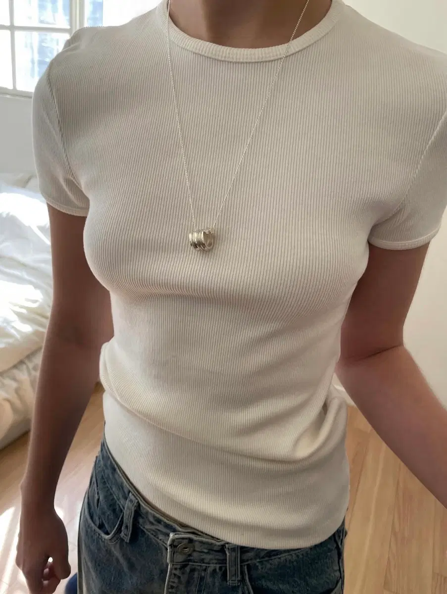 딥브로우 Soft Valentine Three Line Necklace