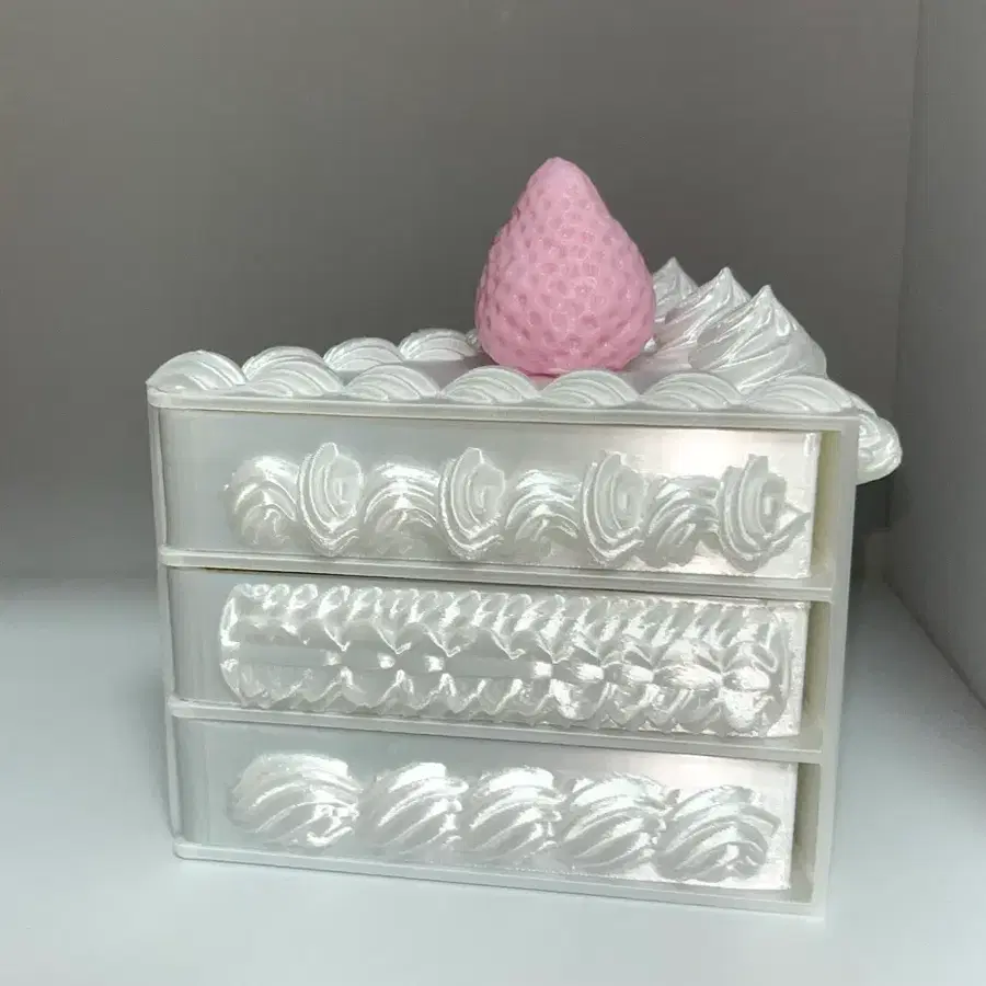 oiloou 3D 프린팅 케이크 주얼리 보관함 소품함 보석함 정리함 파우치