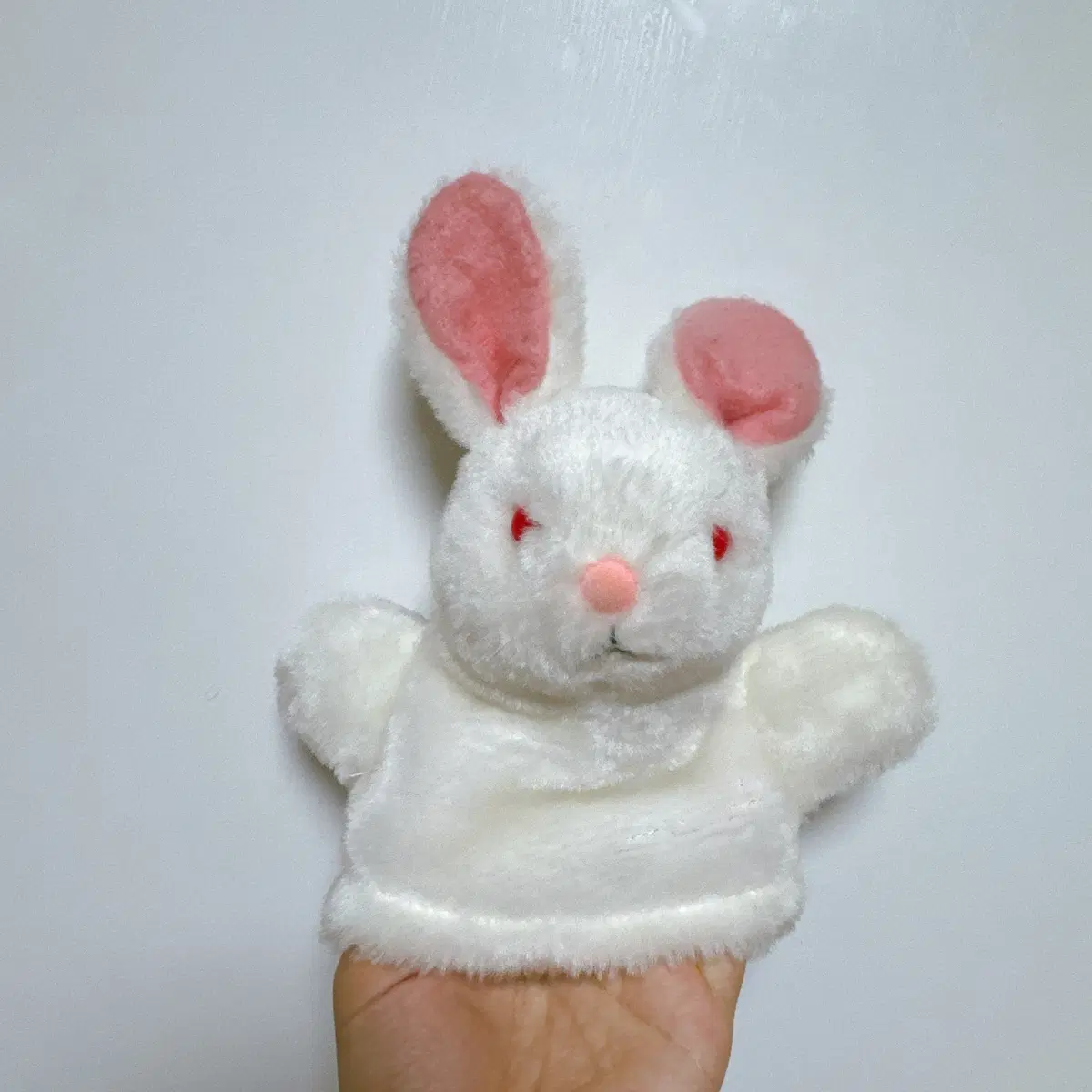 빈티지 미니 토끼 핸드퍼펫 인형
