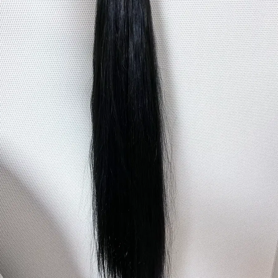 붙임머리 26인치 특수기장 두팩 자연블랙