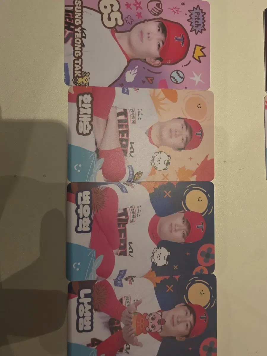 변우혁, 나성범, 한준수, 김규성, 정해영, 김민규 포토카드 팔아요!