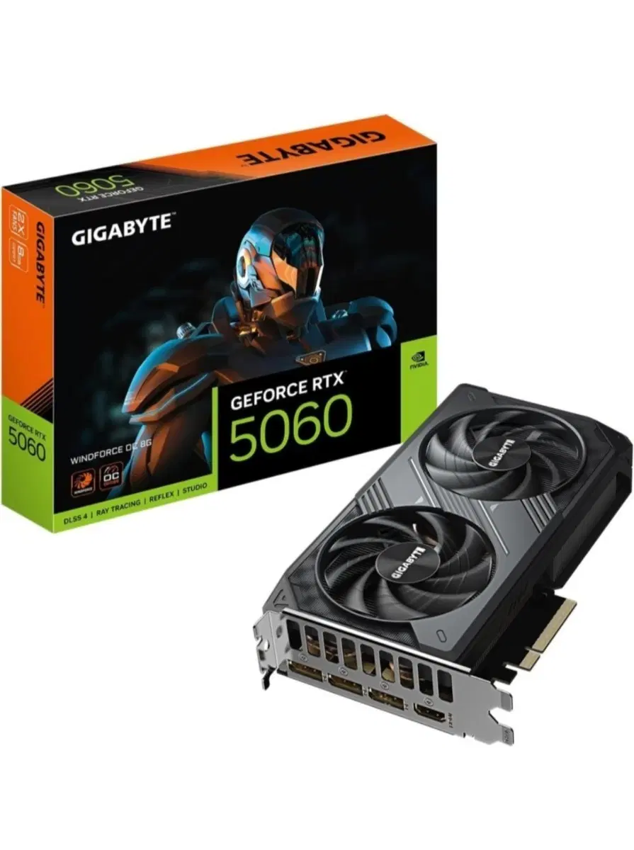 (미개봉)(직거래) 기가바이트 RTX 5060 WINDFORCE OC D7 8GB