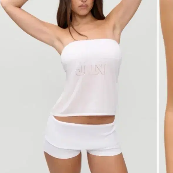 frankies bikinis 프랭키스 비키니 제니 마고 니트 튜브 탑 화이트