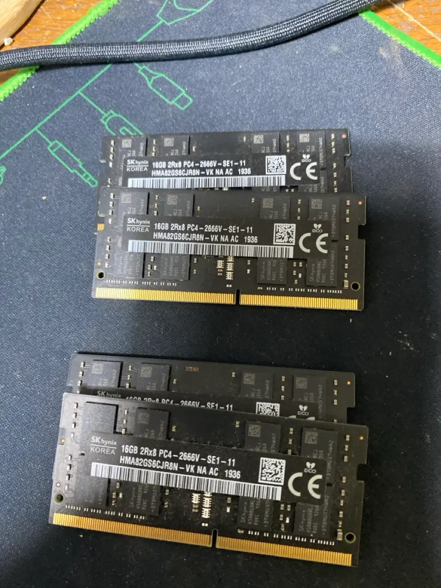 아이맥용 애플정품 노트북용 ddr4 2666V 16G 2개 일괄