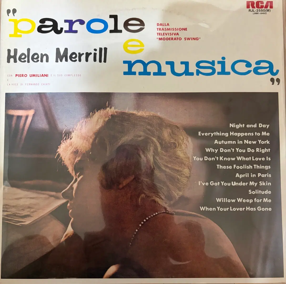 [재즈 LP / 일본반] 헬렌 메릴 - Parole e Musica (로마의 나이트 클럽에서) (RCA / NM- / NM)
