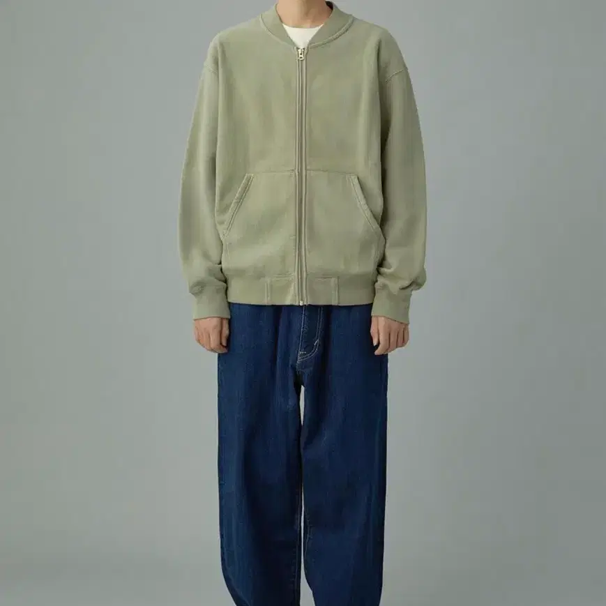 [카키스] 오버다이드 트랙 자켓 세이지 L