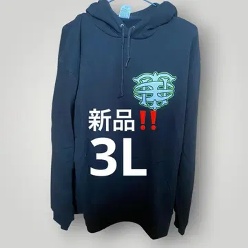 새상품 나스카와 텐신 TEAM NASUKAWA 후드티 2XL 블랙 빅 로고