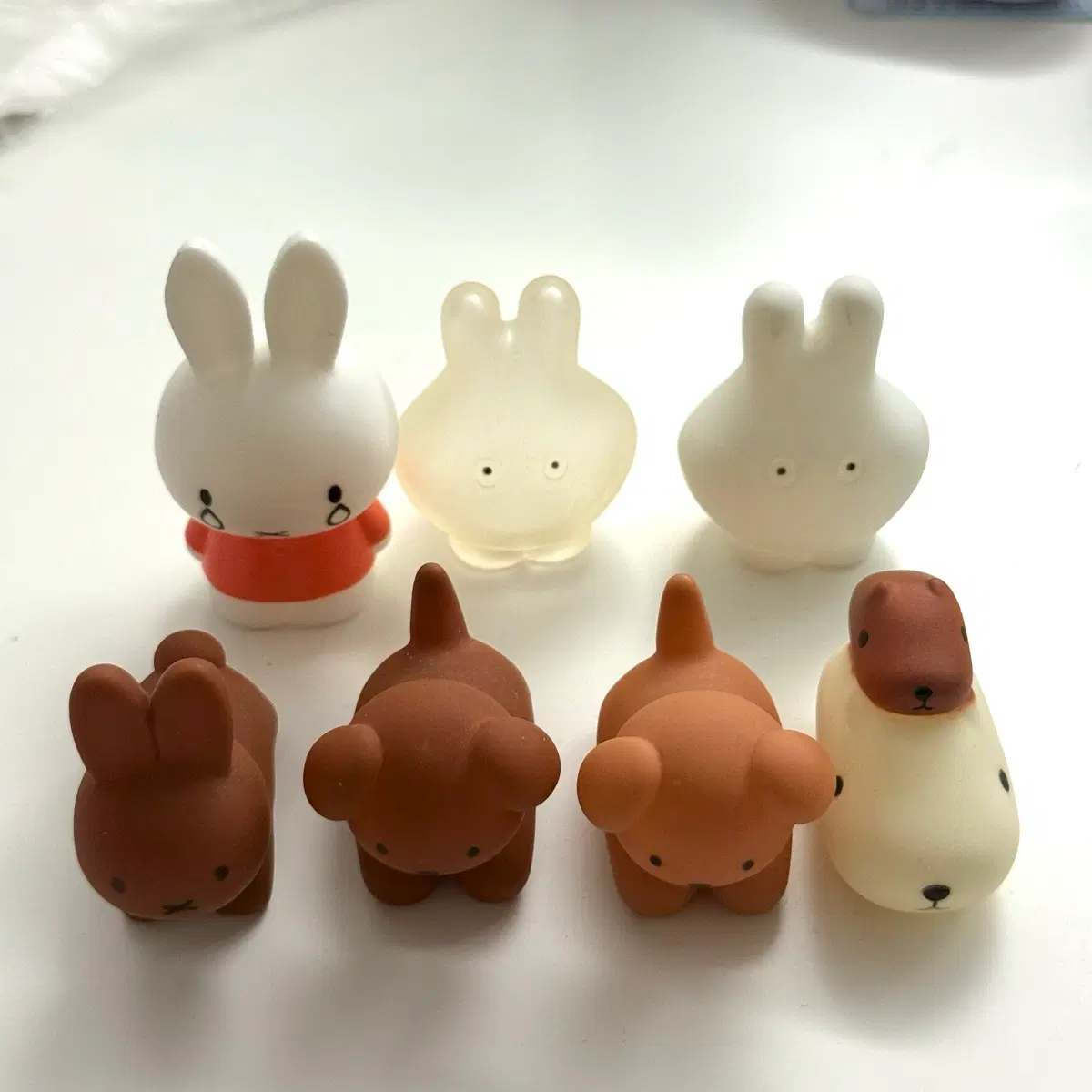 미피 캐릭터 피규어 7개 세트