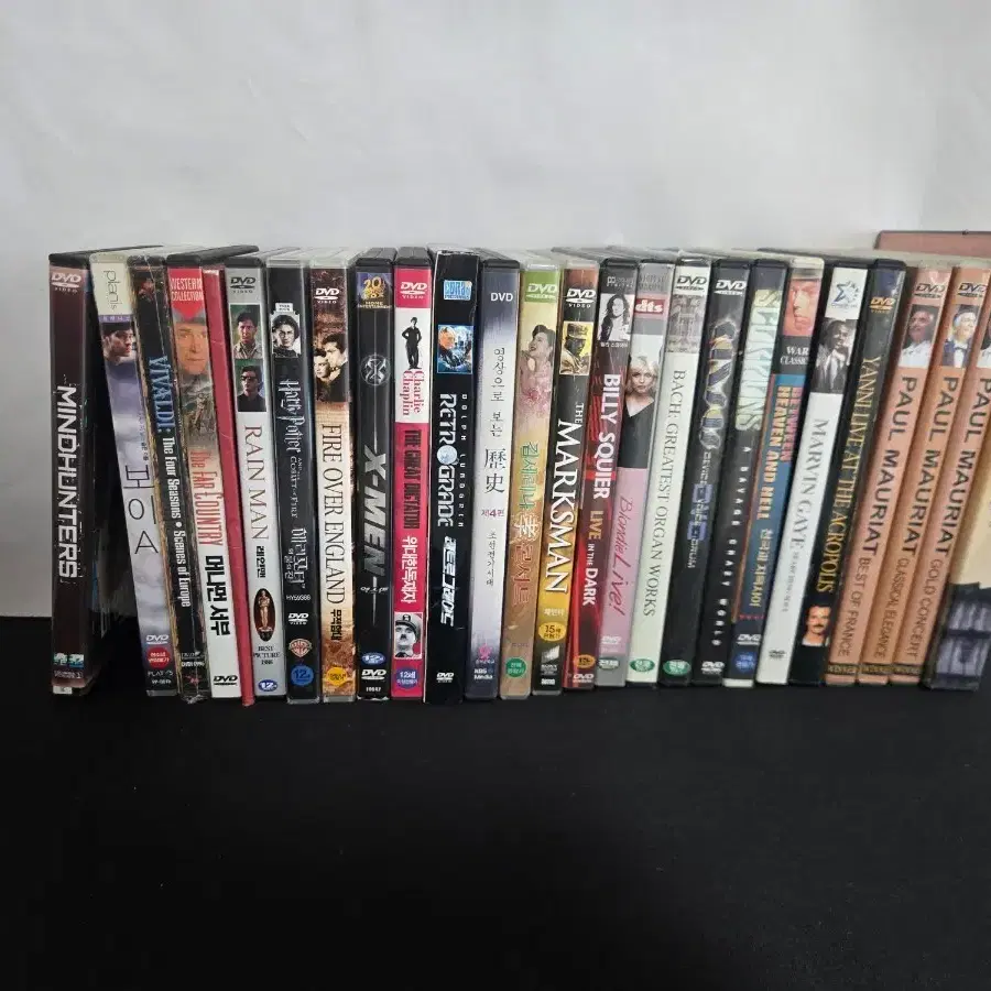 옛날 영화 음악 공연 DVD 약 25장 일괄판매 해리포터 엑스맨 찰리채플린 폴모리아