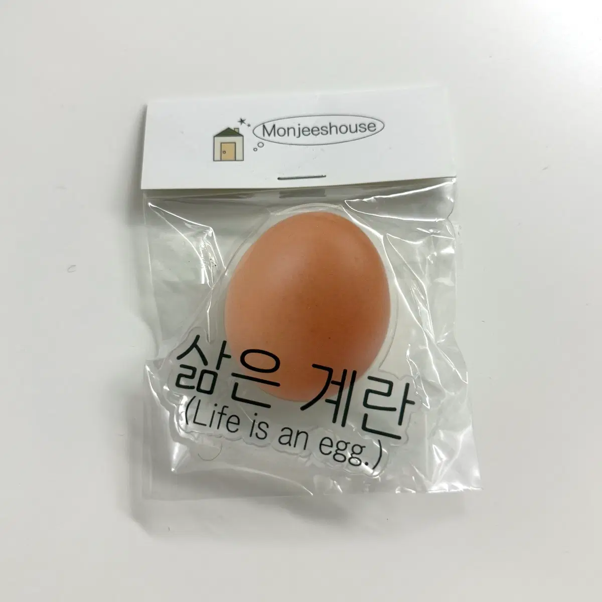 Monjeeshouse 삶은 계란 그립톡 부착형