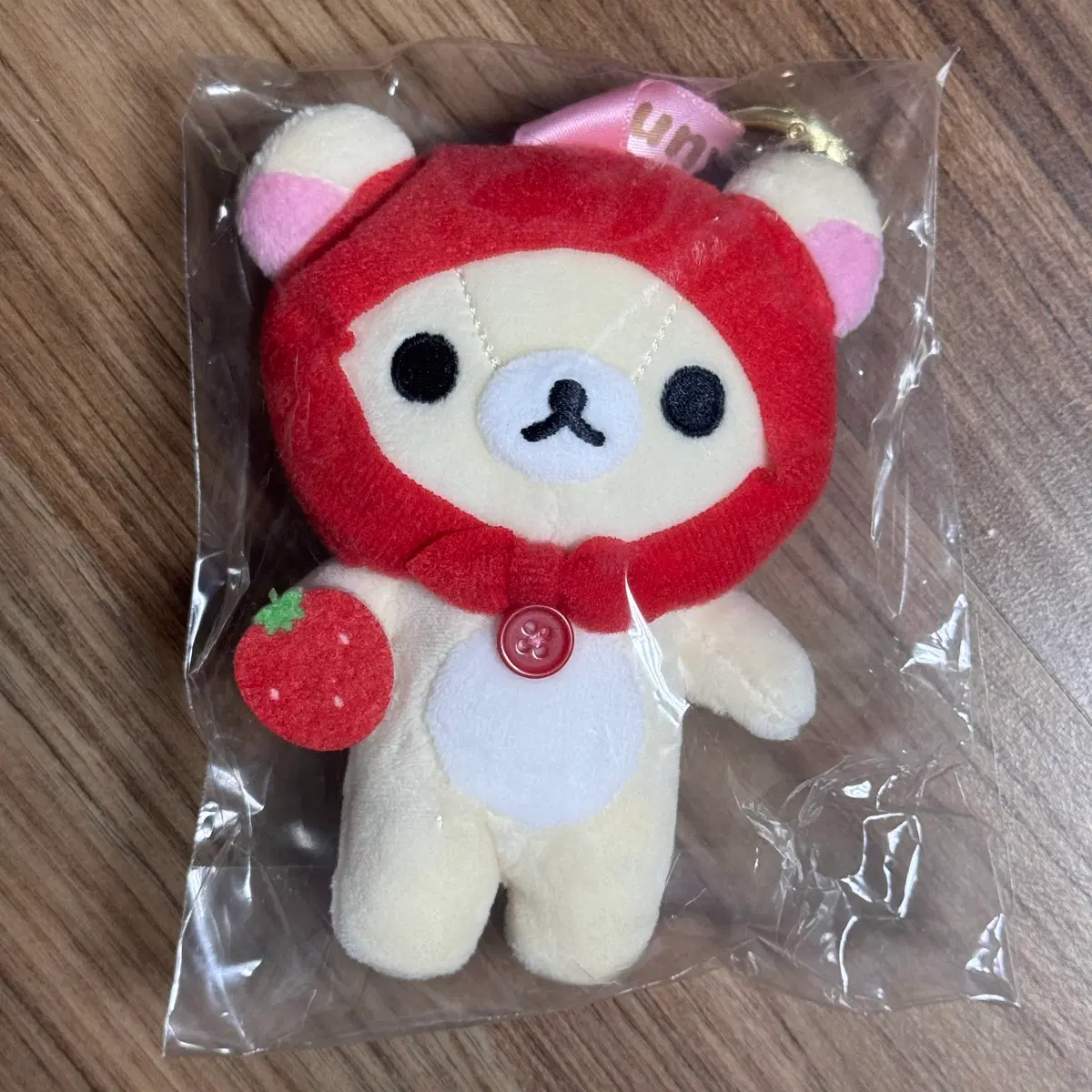 그때 그시절 리락쿠마 코리락쿠마 마스코트 인형 딸기 망토 산엑스