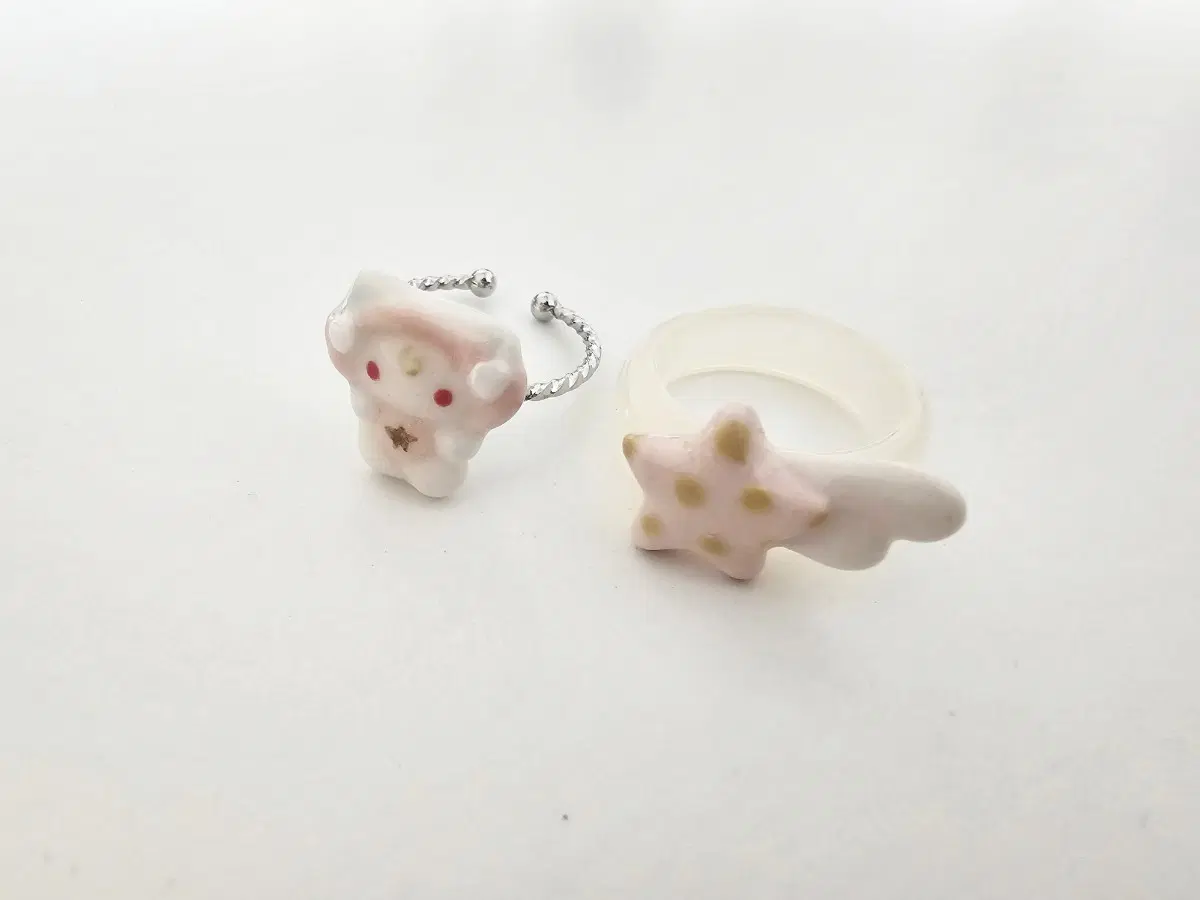 일괄) 별사세님 반지 도자기 별 천사 키링