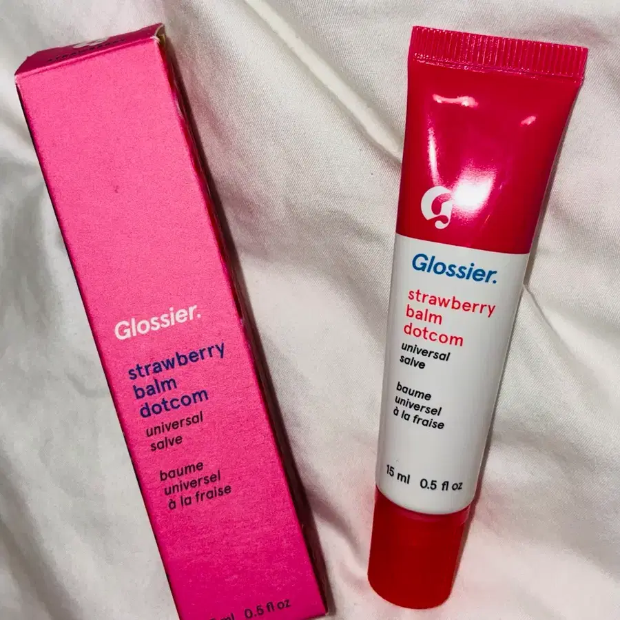 (새상품) 글로시에 스트로베리 밤 립밤 딸기 glossier