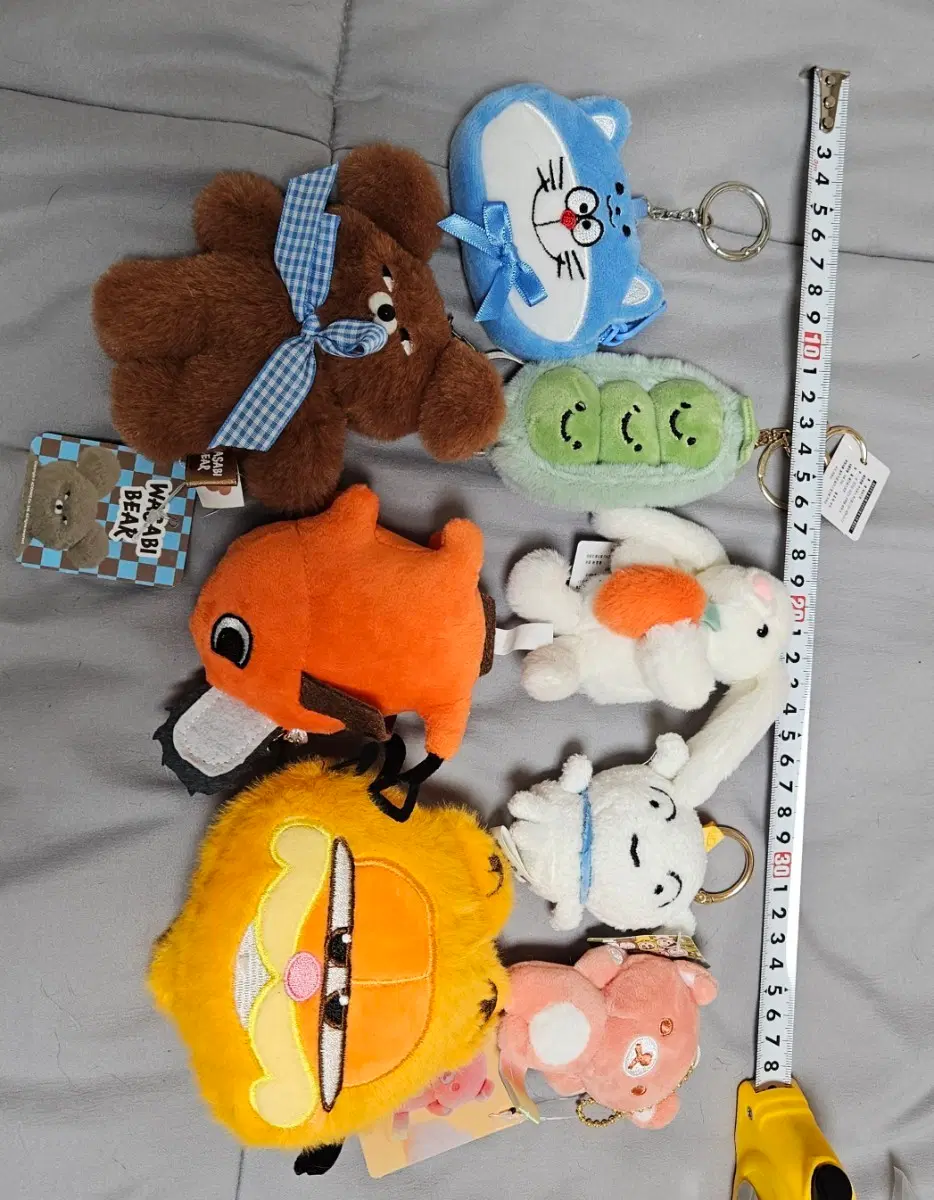 다양한 인형 키링 일괄