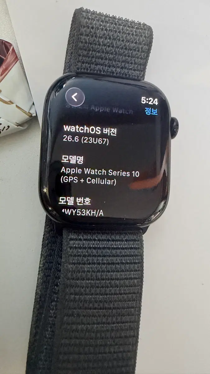애플워치 시리즈 10 GPS 셀룰러 블랙