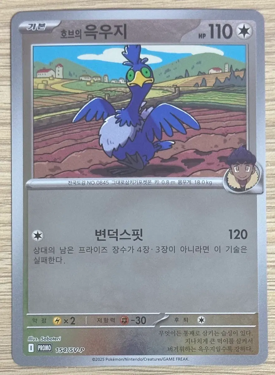 포켓몬 카드 호브의 윽우지 PROMO 154/SV-P