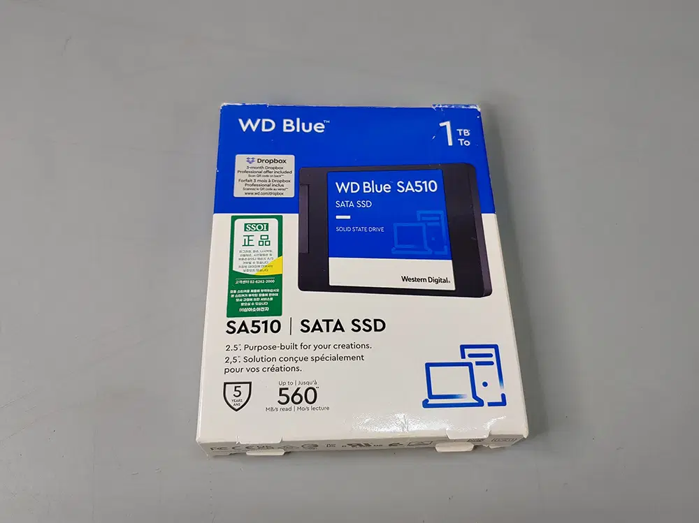 웬스턴디지털 WD Blue SA510 SATA SSD 1TB WDS100T3B0A-00AXR0