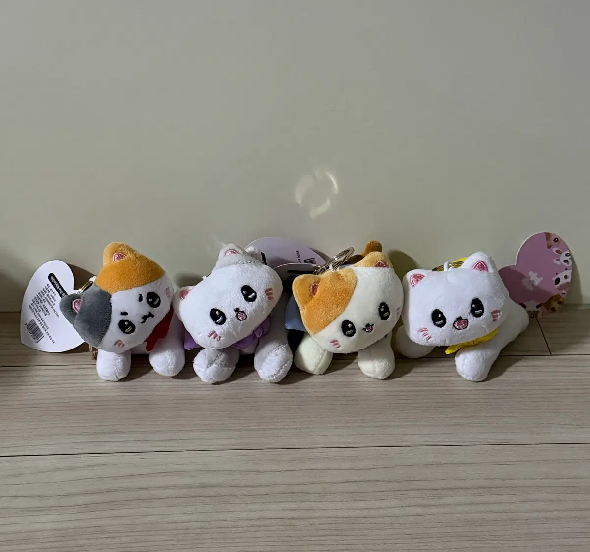 [일괄] 고양이 망토 인형 키링 세트