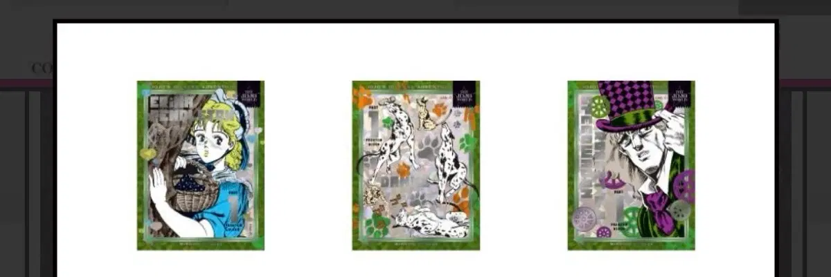 죠죠월드 클리어 스티커 컬렉션 vol.3 <A> 1부 세트