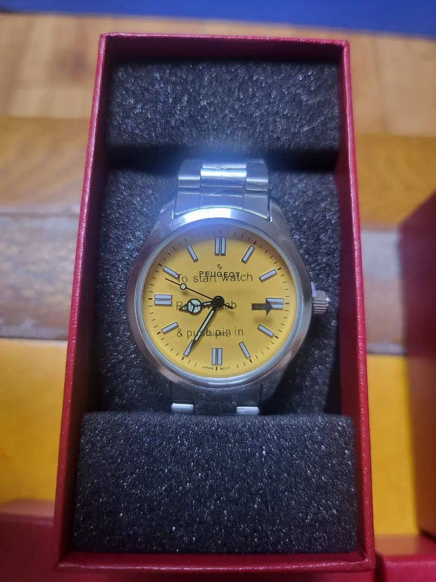 푸조 Peugeot 스테인리스스틸 남녀 공용 시계- 36MM