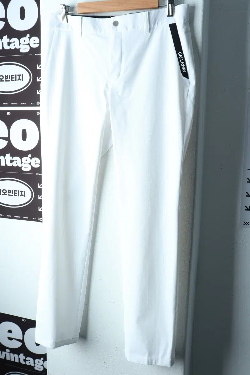 (L-XL) 캘러웨이 슬랙스 경량 바지 골프 기능성 화이트-P11034
